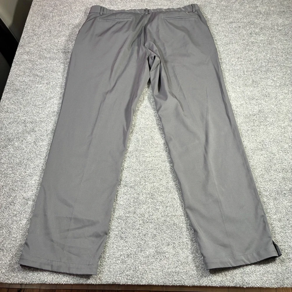 Nike Golf Pants Mens 38x32 Gray Dri-FIT Flat Front Stretch Trousers